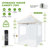 10x10 Pop Up Canopy Tent Heavy Duty with Sidewalls, Outdoor Commercial Canopy with Awning-111666068