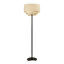Lampe sur pied à abat-jour en tissu à 1 lumière de 61 po de hauteur