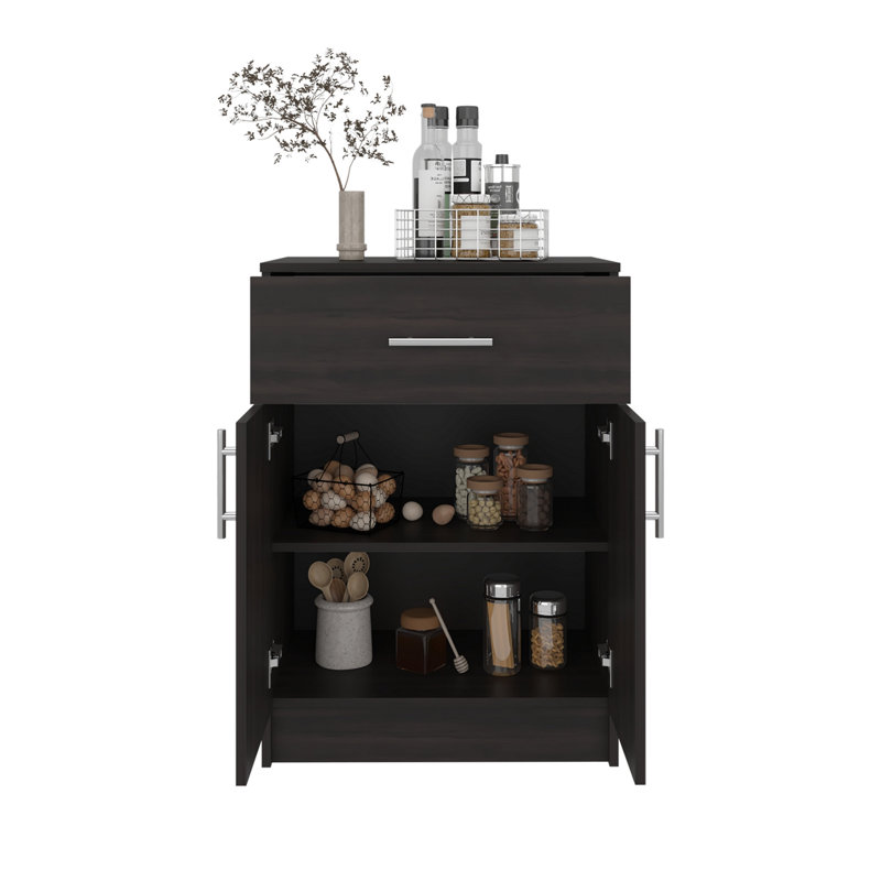 Wenge 2-Door Kitchen Pantry