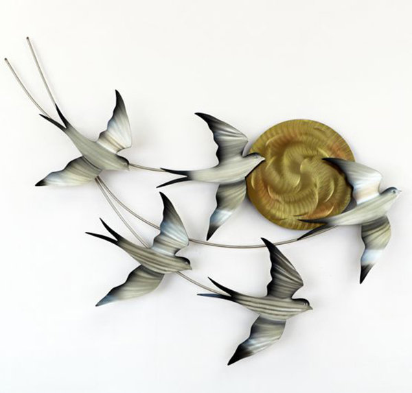 Five Swallows in the Sun