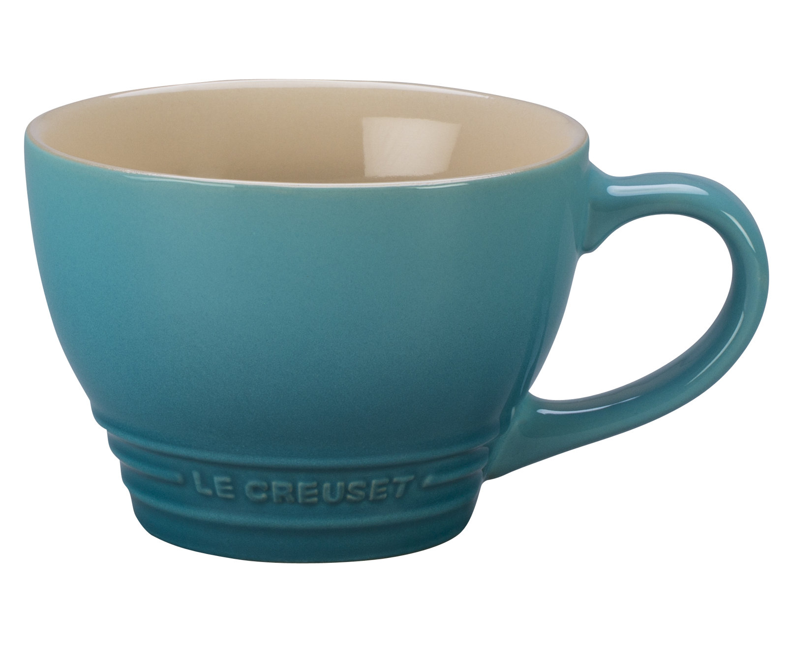 Stoneware Bistro Cappuccino Mug, Caribbean