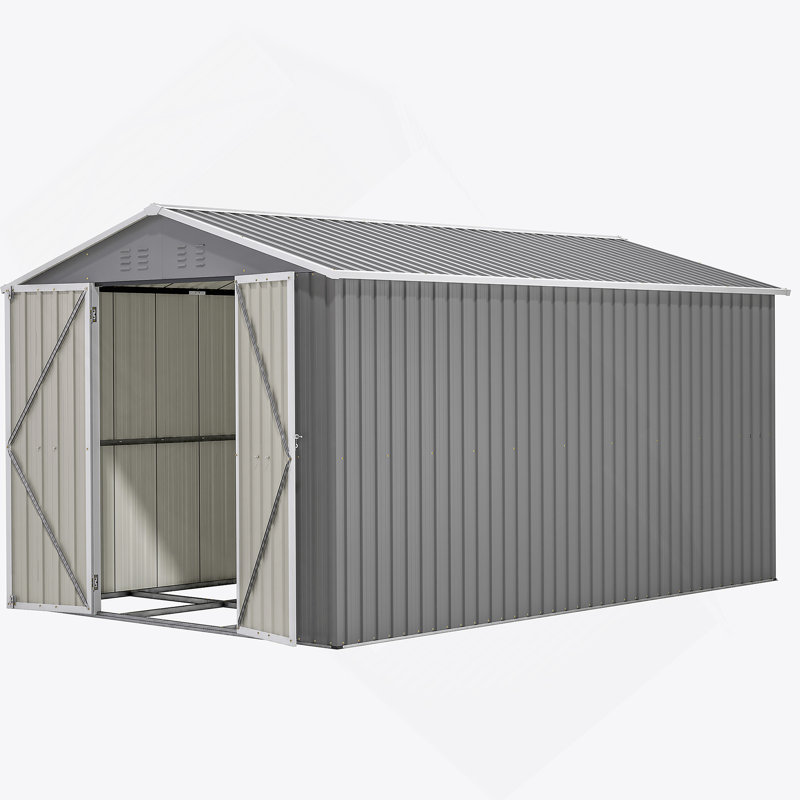 Grande remise extérieure verrouillable en métal 8 pi x 12 pi
