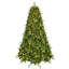 Arbre de Noël artificiel pré-éclairé avec lumières blanc chaud et embouts de branches mixtes en PVC / PE-1223990254