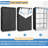 Heavy Duty 600D Waterproof Dustproof Storage Rack Cover For Metal Wire Shelves With Clear PVC Front Panel And Zipper Access