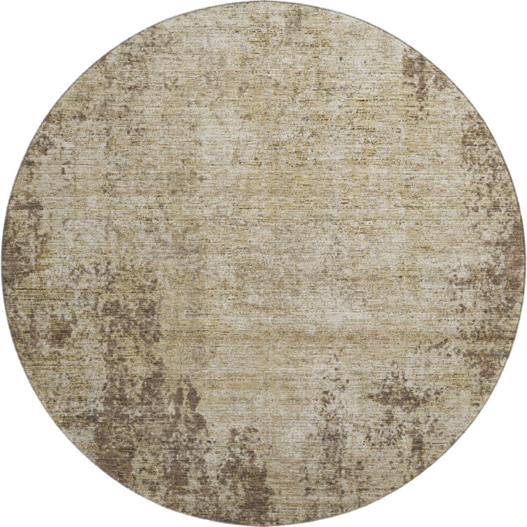 Premium Machine Washable Prisco Brown Rug
