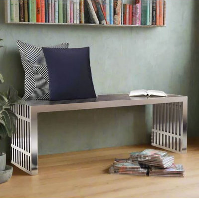 Trino Stainless Steel Bench