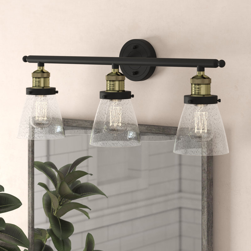 3 - Light Dimmable Vanity Light, Oil Rubbed Bronze