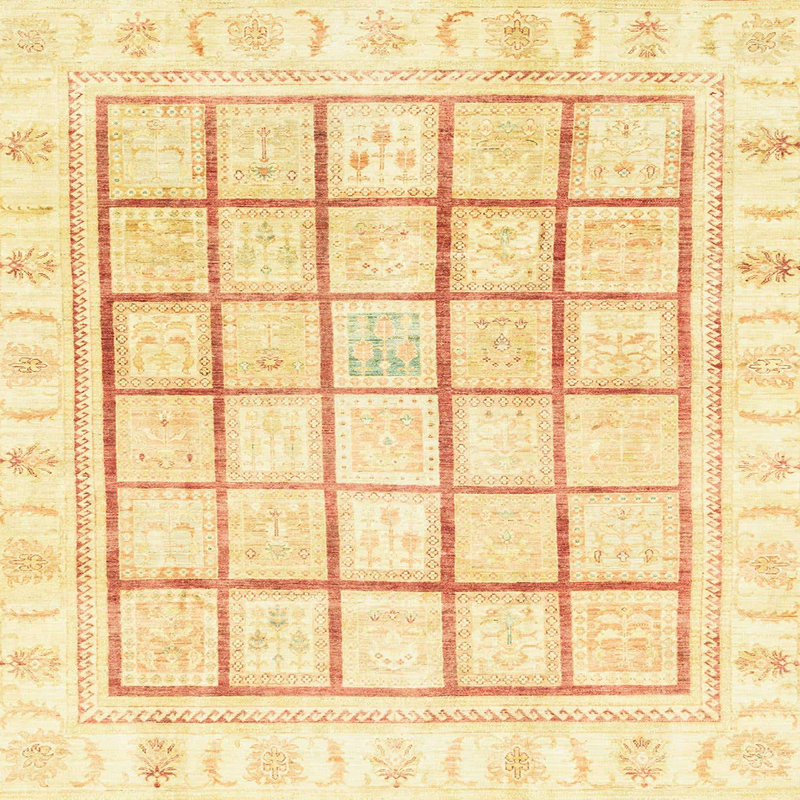 Abstract Indoor Rug, Square 5'