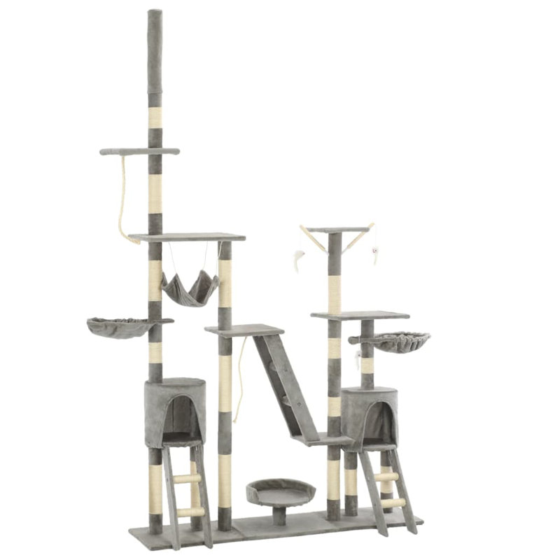 Nevin 250cm H Cat Tree, Grey