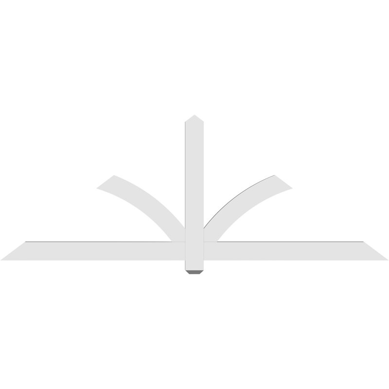 Support pour pignon en PVC Redmond, H 31,5 po x l 84 po (pas: 9/12), P 2 po x F 4 po