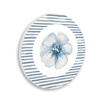 «Wavy Stripes with Blossom», plaque murale par Patricia Pinto