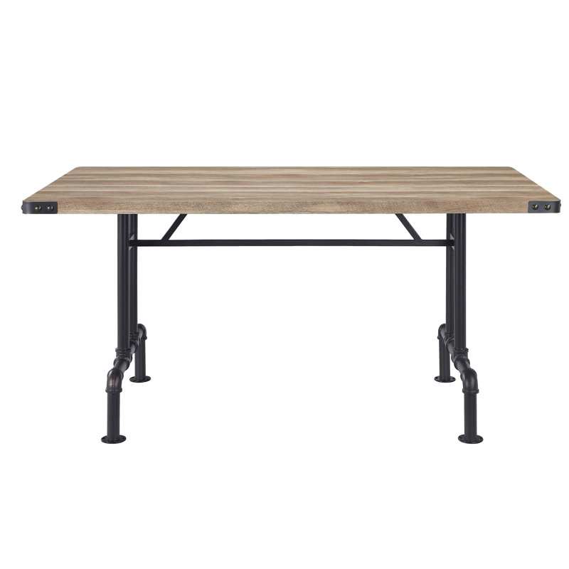 Table de salle à manger And Sandy avec pieds en métal