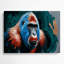 Art mural bleu faune-2097961555