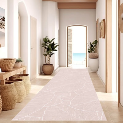 Amiyla Vinyl Machine Printed Area Rug