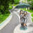 Bronze 2 Kids Holding an Umbrella Fountain
