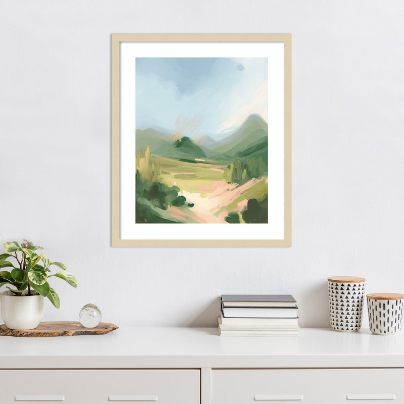 «Whispers in the Wind I» par Andrea Haase, reproduction d'art encadrée sur bois, H 25 po x l 21 po