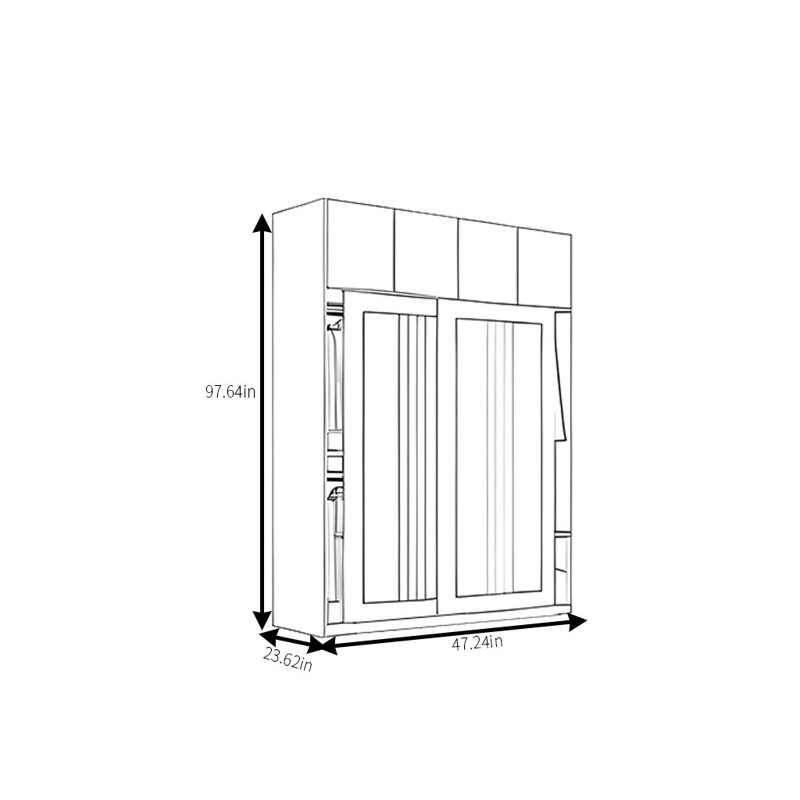 Nickole, 98" H x 47" W x 24" D