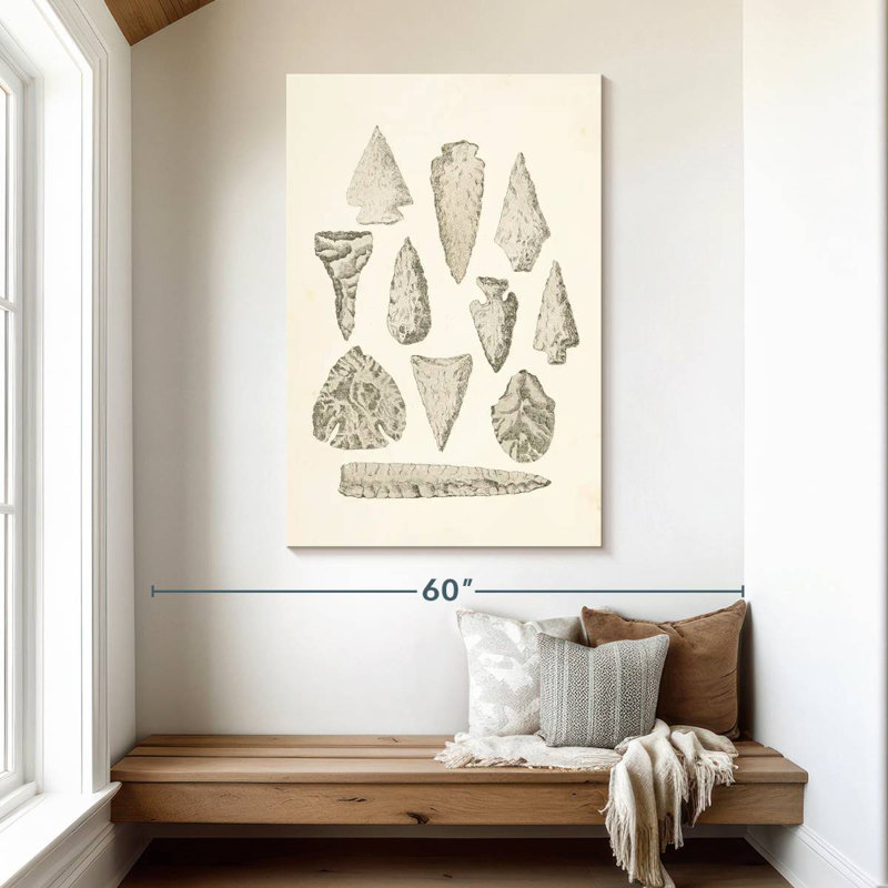 Keiri Ancient Arrowheads, 48" H x 32" W