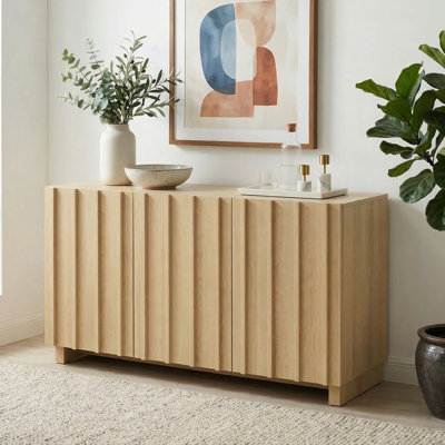 Buffet avec portes cannelées verticales Araminta