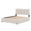 Lit plateforme tapissier avec 2 tiroirs et lit gigogne-1683553000