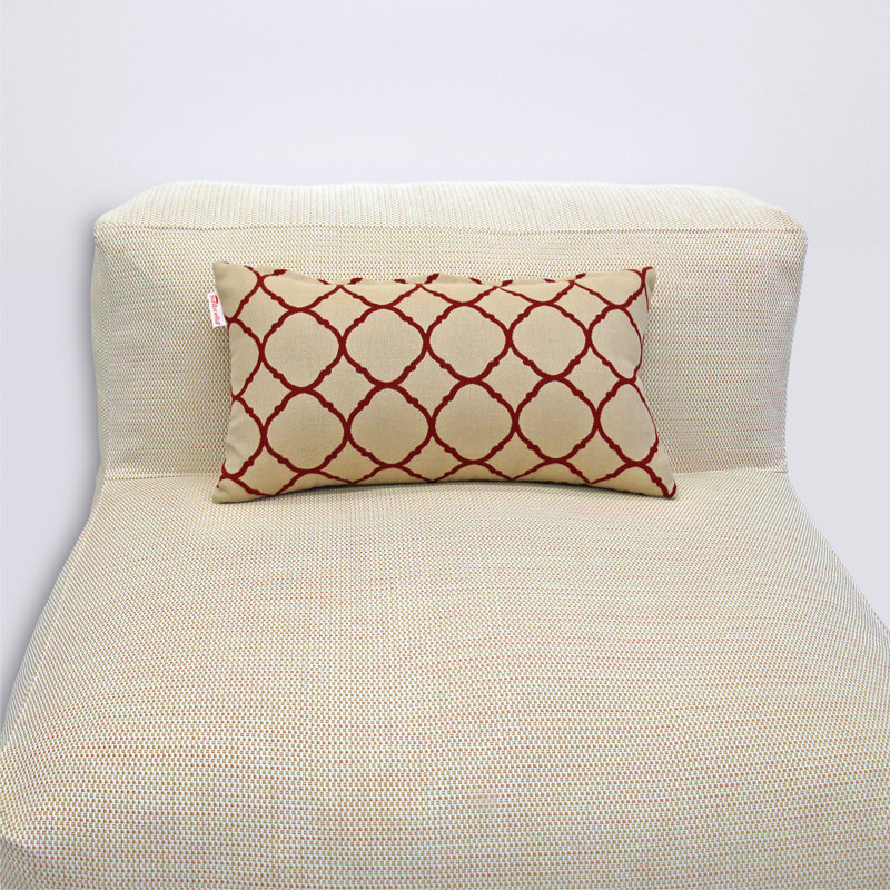 Coussin intérieur / extérieur (ensemble de 2), Floral beige