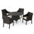 Arevalo 4 - Person Patio Dining Set Umbrella Hole Included Round Table-24542620