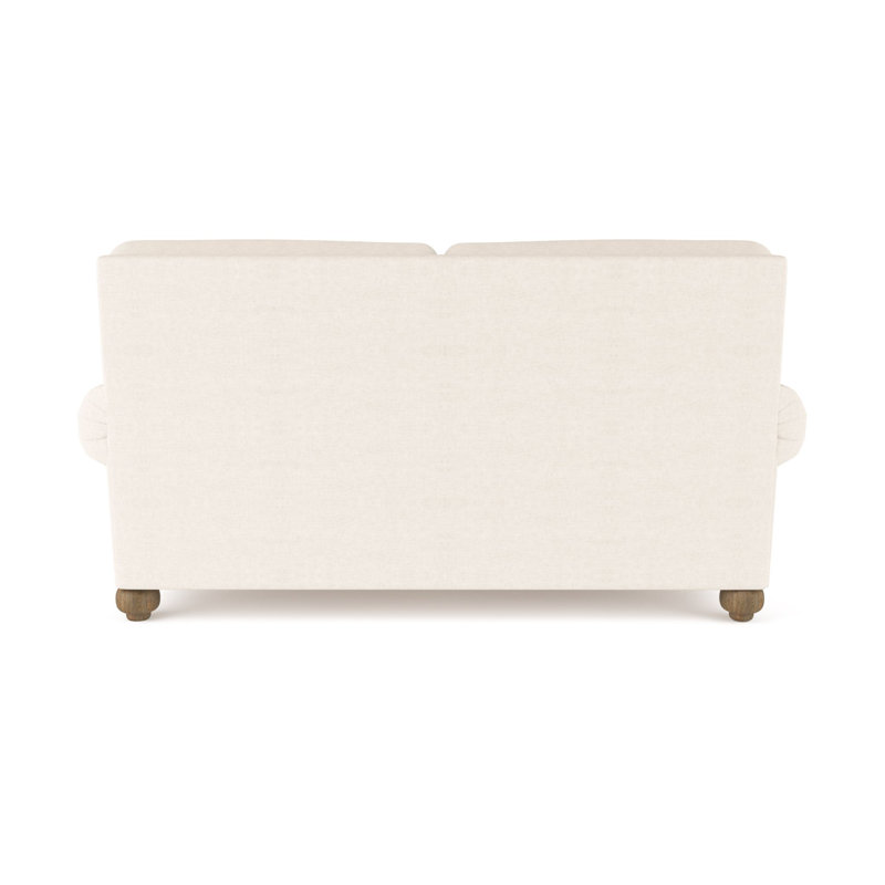 Leroy Loveseat, Weathered, 36" H x 60" W x 43" D, Plush Velvet Alabaster