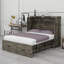 Armoire lit escamotable double, lit plateforme escamotable mural avec station de charge et 1 grand tiroir de rangement, cadre pliable multifonctionnel, peut être plié, pour appartement, chambre à coucher-118020161