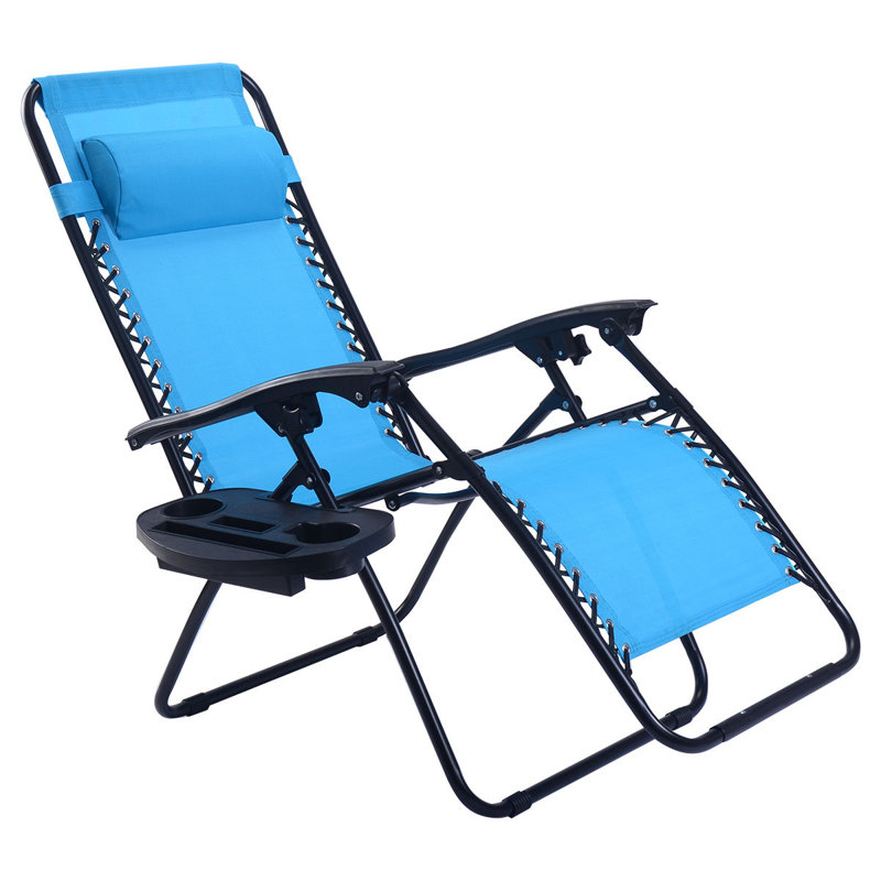 Chaise pliante zéro gravité Bengt, Bleu