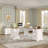 67'' Farmhouse L Shaped Desk with Drawers, Home office Corner Computer Desk with File Storage and Charging Station-897145228