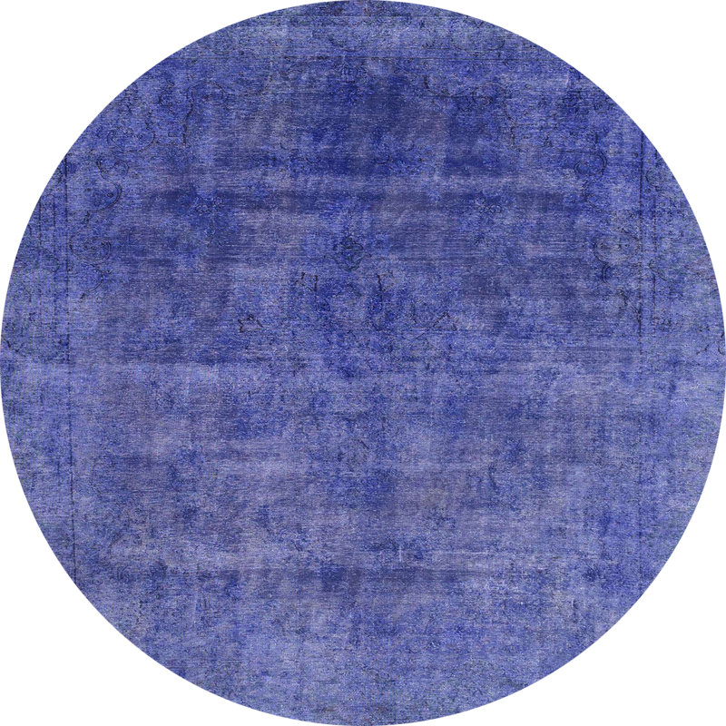 Abstract Indoor Rug, Round 7'