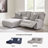 Acklen 3-Piece Power Reclining Sectional Sofa With Chaise-111301119-111301117