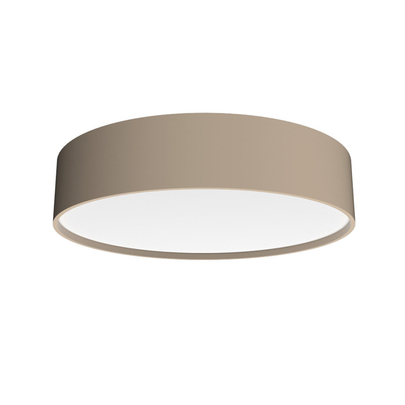 Cilíndrica 1 - Light LED Flush Mount, 5.85" H x 27.3" W x 27.3" D, Charcoal