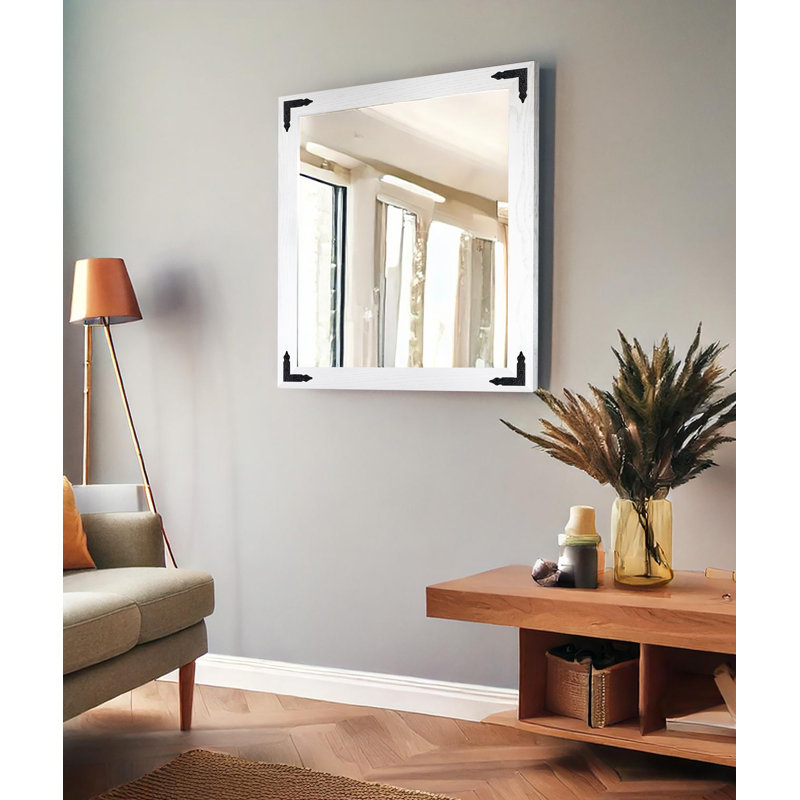 Miroir Gracie Oaks, Blanc, 28 po x 33 po