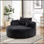 Canapé-lit simple en éponge de 55 po en chenille de 55 po, aucun assemblage requis, fauteuil-lit moderne moelleux pour le salon, la chambre à coucher, le salon et la salle de projection (pas une chaise pivotante)-54936854
