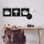 «A3-220-Rustic Bathroom Florals» encadré sur bois par 3 pièces par Janet Tava-96159462-96159461
