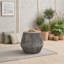 Table d'appoint de patio avec base en corde