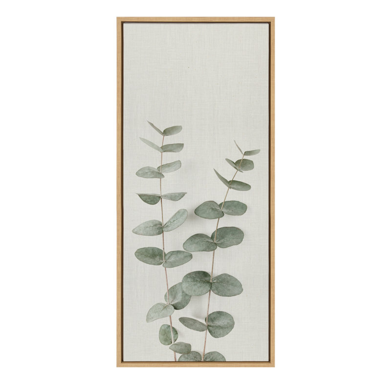 «Eucalyptus Botanical I» par The Creative Bunch Studio, reproduction d'art sur toile encadrée, Naturel