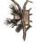12" Wide 2 Light Left Wall Sconce