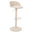 Tabouret réglable contemporain en métal et en tissu, ensemble de 2-240726292