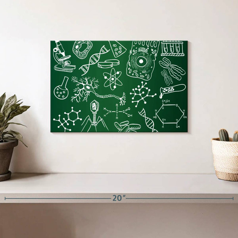 Keiri Chalkboard Science Doodle, 8" H x 12" W
