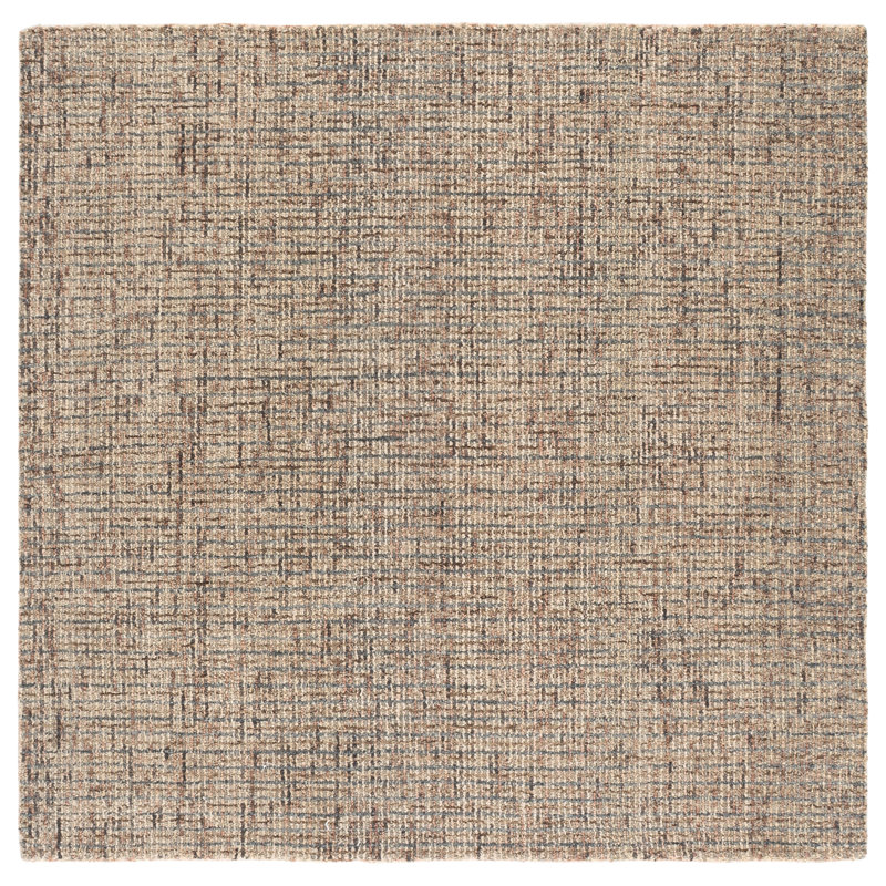 Abstract 468 Hand Tufted Wool Abstract Rug, 6' X 6' Square