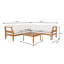 Ensemble de canapés en bois 4 pièces ACACIA