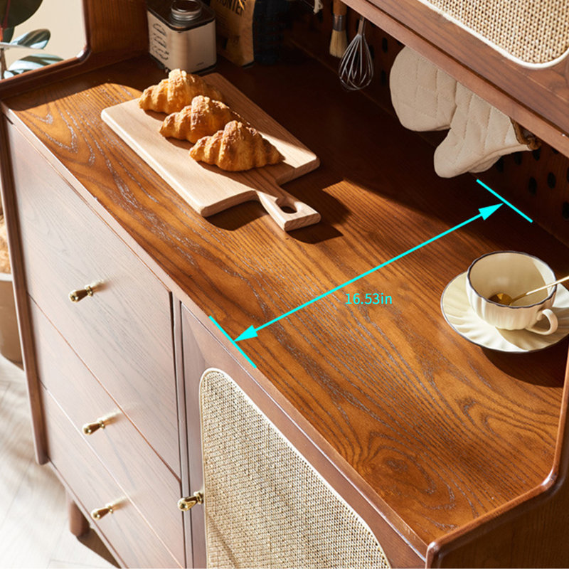 Modern Versatile Solid Wood Accent Cabinet