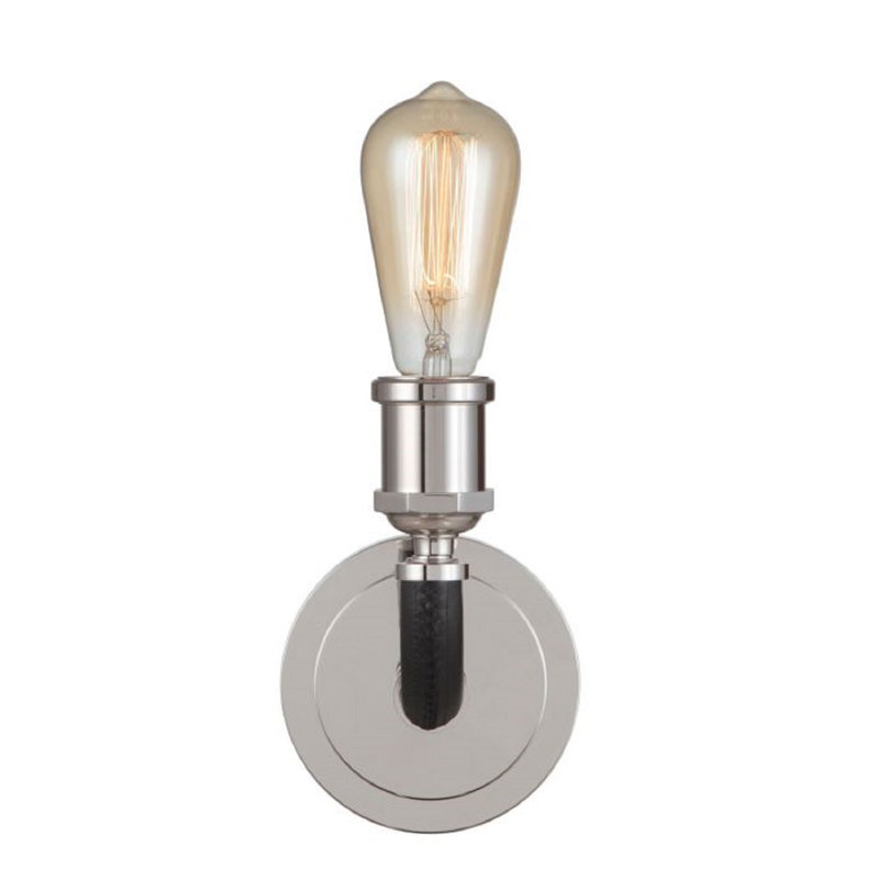 Applique murale articulée à 1 lumière Bolger, Nickel poli