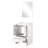 24 In. W X 20 D White Bath Vanity - Cultured Marble Counter & 18 Mirror Ample Storage Space With Cabinets And Drawers Soft Close For A Clean Organized Bathroom