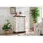 Commode 7 tiroirs pour chambre à coucher avec base en bois et bordure en bois, commode rustique en bois, commode de rangement pour chambre à coucher, salon