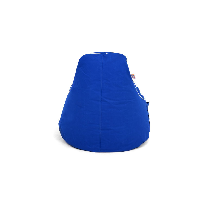 Blue Bean Bag Chair, 31.5 x 29.5 x 11.8 inches | 100% Polyester & Waterproof Fabric, Recycled Styrofoam Bead Filling | Removable Zipped Cover, Perfect for Relaxation & Kids' Playrooms, Comfortable & Stylish Design