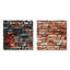 Gillium - Brick Wall Wall Art Living Room Set Of 2-102581066-102581071