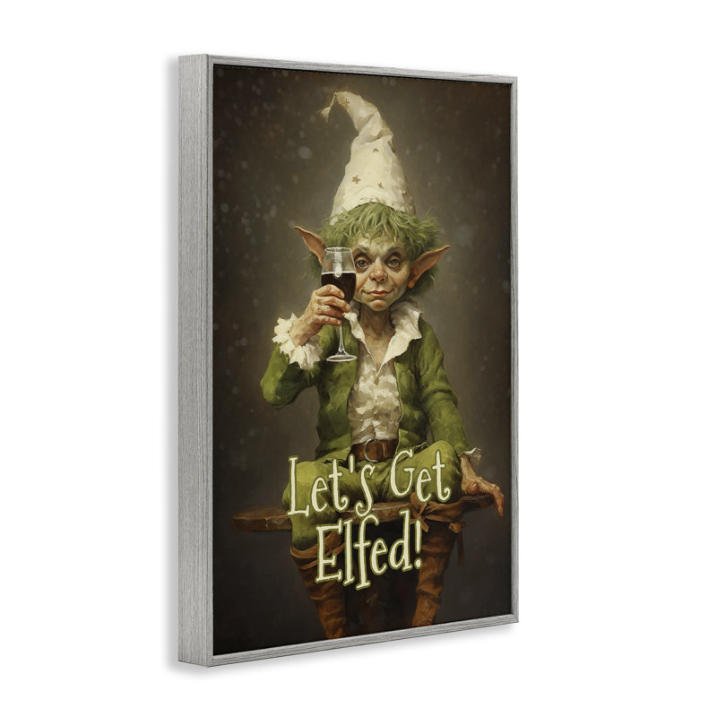 «Let Get Elfed», estampe numérique, conception de Tina LeCour, H 30 po x l 20 po, Estampe numérique Farmhouse